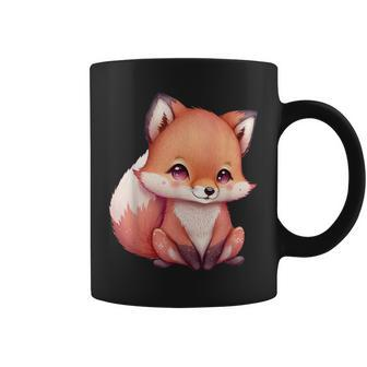 Cute Fox - Adorable Illustration Cartoon - Classic Coffee Mug - Thegiftio UK