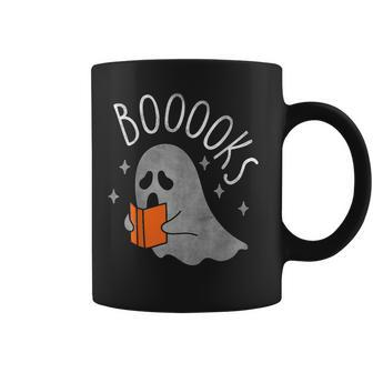 Cute Ghost Book Reading Teacher School Funny Halloween 2022 V4 Coffee Mug - Thegiftio UK