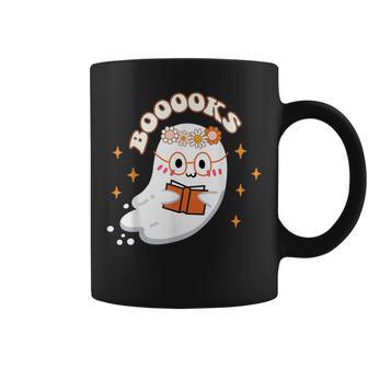 Cute Ghost Book Reading Teacher School Funny Halloween 2022 V5 Coffee Mug - Thegiftio UK