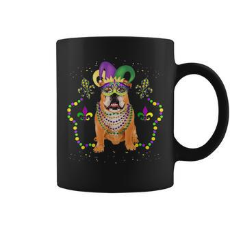 Cute Gift Dog Mom Dog Dad French Bulldog Mardi Gras Coffee Mug - Seseable