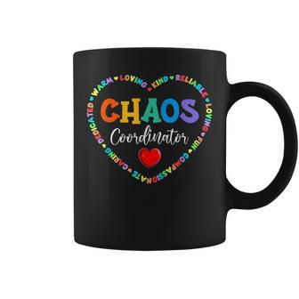 Cute Heart Chaos Coordinator Funny First Day Of School Coffee Mug - Thegiftio UK