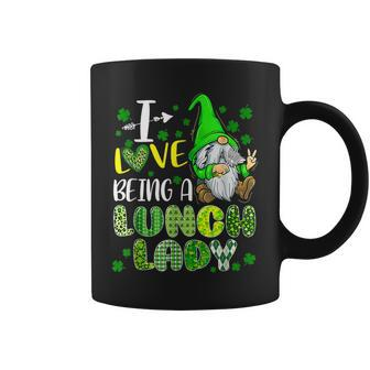 Cute I Love Being A Lunch Lady Gnome Happy St Patricks Day Coffee Mug - Seseable