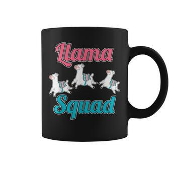 Cute Leaping Llamas Animal Lover Funny Llama Squad Coffee Mug | Mazezy