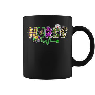 Cute Leopard Nurse Mardi Gras Festival Party Nursing Costume Coffee Mug - Seseable