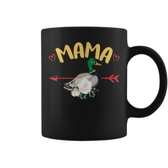 Cute Mama Bird Arrow Duck Mothers Day Floral Mom Gift Women Coffee Mug - Seseable
