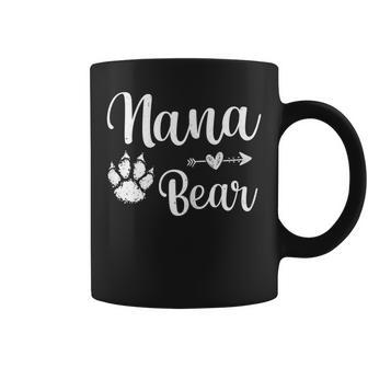 Cute Nana Bear Happy Mothers Day Nana Bear Paw Print Women Gift For Womens Coffee Mug - Thegiftio UK