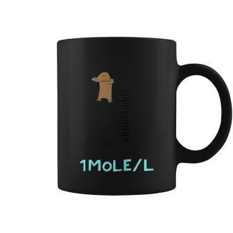 Cute One Mole Per Liter Chemistry Avogadros Day T Shirt Coffee Mug | Mazezy