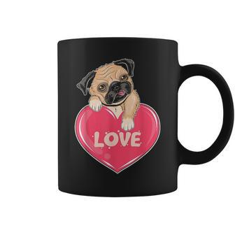 Cute Pug Gift Puppy Dog Lover Ladies Pugs Mom Girls Kids Coffee Mug - Seseable