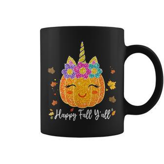 Cute Pumpkin Unicorn Halloween Thanksgiving For Girls Coffee Mug - Thegiftio UK