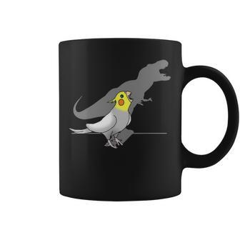 Cute Screaming Parrot Birb Memes Funny T Rex Cockatiel Coffee Mug - Seseable