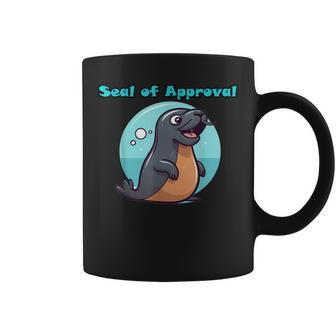 Cute Seal Of Approval Coffee Mug | Mazezy