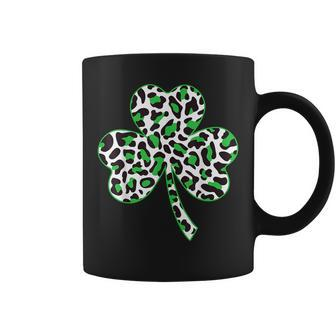 Cute Shamrock Leopard Print St Patricks Day Irish Pattern Coffee Mug - Thegiftio