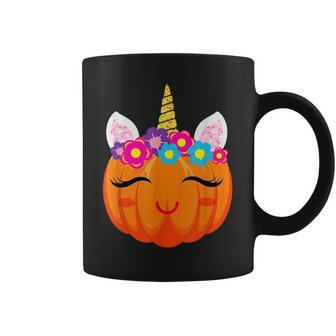 Cute Unicorn Girls Halloween Pumpkin Patch Coffee Mug - Thegiftio UK