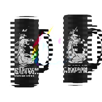 Cute Unicorn Grandpa Girl Birthday Party Apparel Grandpacorn Gift For Mens Coffee Mug | Mazezy