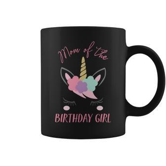 Cute Unicorn Mom Shirt Mom Of The Birthday Girl Coffee Mug | Mazezy UK