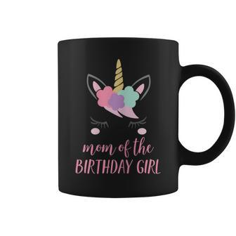Cute Unicorn Mom Shirt Mom Of The Birthday Girl V2 Coffee Mug | Mazezy AU