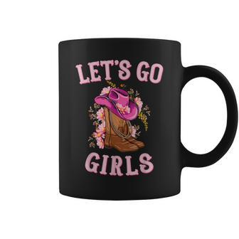 Cute Western Cowgirls Country Western Rodeo Lets Go Girls Coffee Mug | Mazezy