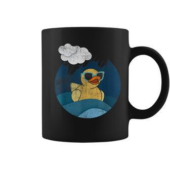 Cute Yellow Duck Lover Vintage Rubber Duckling Ducky Duckie Coffee Mug | Mazezy