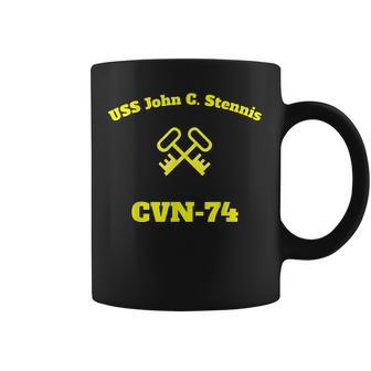 Cvn-74 Uss John C Stennis Aircraft Carrier Sk Or Ls Coffee Mug - Seseable