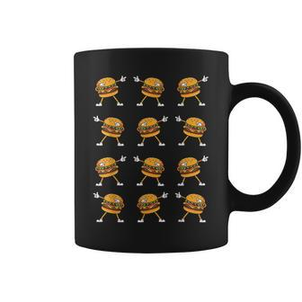 Dabbing Hamburger Cheeseburger Dancing Burger Lovers Cute Coffee Mug | Mazezy