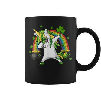Dabbing Unicorn Rainbow Happy St Patricks Day Irish Boys Coffee Mug - Thegiftio UK