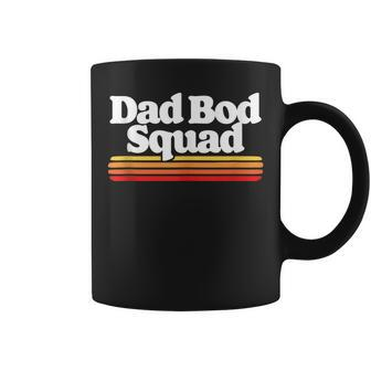Dad Bod Squad Funny Posing Fathers Day Vintage Sunset 80S Coffee Mug - Seseable