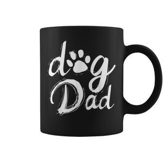Dad Dog Paw - Vintage Dog Dad Coffee Mug - Seseable