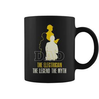 Dad Electrician Gift Fathers Day Electrical Engineer Lineman Coffee Mug - Seseable