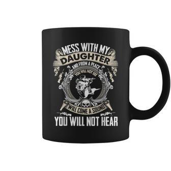 Dad From Daughter Gift Funny Protective Fathers Day Coffee Mug | Mazezy
