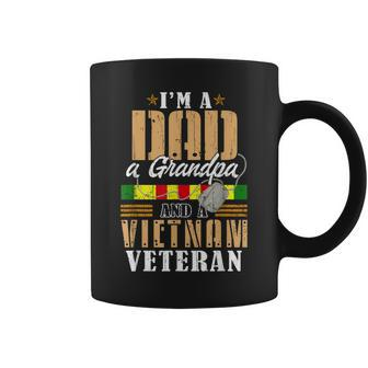 Dad Grandpa Vietnam Veteran Vintage Mens Fathers Day V2 Coffee Mug - Seseable