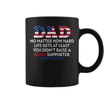 Dad Happy Fathers Day No Matter How Hard Life Gets At Least Coffee Mug | Mazezy CA