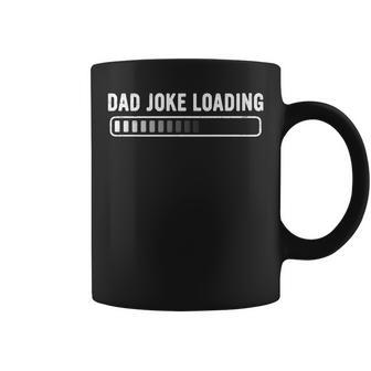 Dad Joke Loading Funny Retro Fathers Day Mens Daddy Father Coffee Mug - Thegiftio