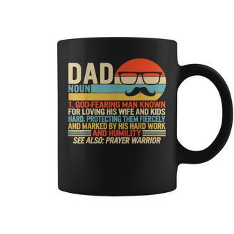 Dad Moustache Fathers Day Christian Prayer Father In Law Coffee Mug | Mazezy