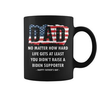 Dad No Matter How Hard Life Gets At Least Happy Fathers Day Coffee Mug | Mazezy UK