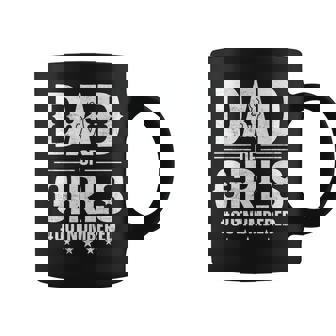 Dad Of Girls Outnumbered Funny Fathers Day Daddy Of Girls Coffee Mug - Thegiftio
