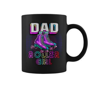 Dad Of Roller Girl Roller Skating Birthday Matching Family Coffee Mug | Mazezy