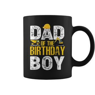 Dad Of The Bday Boy Construction Bday Party Hat Men Coffee Mug - Thegiftio UK