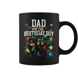 Dad Of The Birthday Boy Paintball Sport Matching Family Coffee Mug | Mazezy