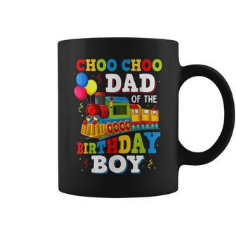 Dad Of The Birthday Boy Train Toys Theme Party Coffee Mug - Thegiftio UK