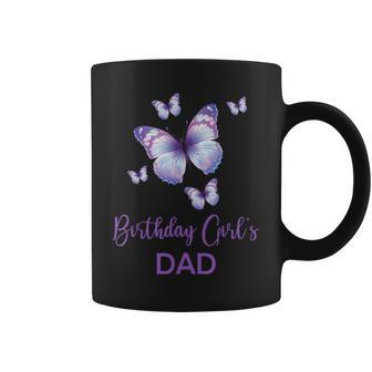 Dad Of The Birthday Girl Butterfly Family 1St Birthday Coffee Mug