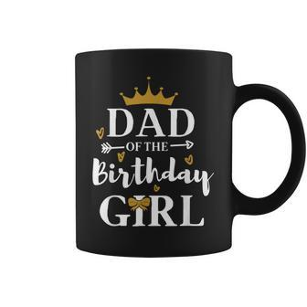 Dad Of The Birthday Princess Girls Party Matching Family Coffee Mug | Mazezy