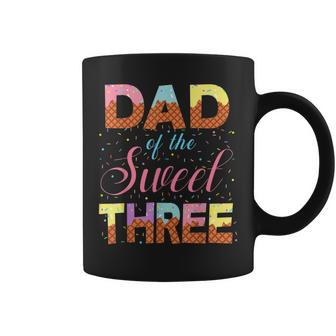 Dad Of The Sweet Three 3Rd Birthday Girl Ice Cream Party Coffee Mug | Mazezy