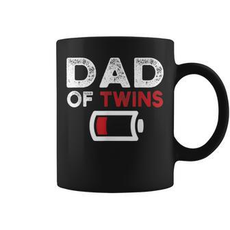 Dad Of Twins Fathers Day Gifts Coffee Mug - Seseable