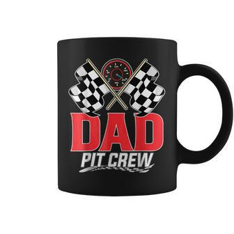 Dad Pit Crew Race Car Birthday Party Racing Family Coffee Mug - Thegiftio UK