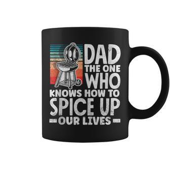 Dad Who Knows How To Spice Up Our Lives Fathers Day Grill Coffee Mug - Thegiftio UK