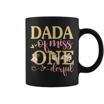Dada Of Little Miss Onederful 1St Birthday Family Matching Coffee Mug - Seseable