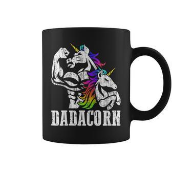 Dadacorn T Shirt Unicorn Muscle Dad - Baby Fathers Day Gift Coffee Mug | Mazezy