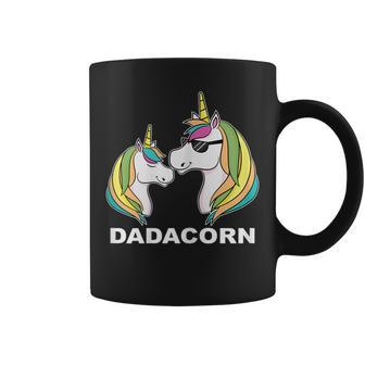 Dadacorn Unicorn Dad And Baby Fathers Day Coffee Mug | Mazezy
