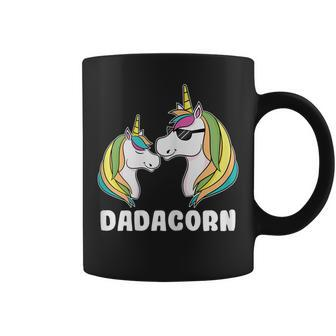 Dadacorn Unicorn Dad And Baby Fathers Day V3 Coffee Mug | Mazezy