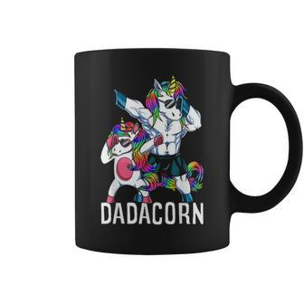 Dadacorn Unicorn Dad Daughter Fathers Day Christmas Gift Coffee Mug - Seseable
